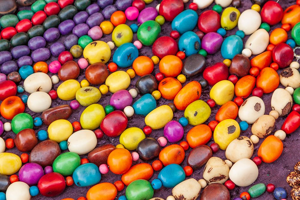 Argentina- Buenos Aires. Colorful beads. art print by Tom Haseltine for $57.95 CAD